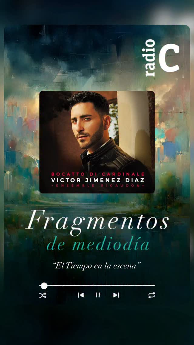 🎙️✨ El pasado 4 de junio, volvimos a sonar en las ondas de @radioclasica_rne @rne @radio3rne @rtve, gracias al programa “Fragmentos de Tarde” y la generosidad de Yolanda Criado. Esta vez, se incluyeron los tres movimientos de la cantata completa “Lumi dolenti tempo è di piangere” de Benedetto Marcello, para un precioso programa titulado “El Tiempo en la Escena”.  📜Una obra que dormía en archivos europeos desde hacía 300 años y que encontraba recurrentemente en distintas bibliotecas del mundo, hasta que tras años de investigación, curaduría y amor, la rescatamos del olvido junto al Ensemble Rigaudon y un equipo tan generoso como brillante. Este proyecto fue mi primer proyecto importante en el que además de cantante, fui musicólogo, productor y director artístico. Y escucharla de nuevo, en un espacio tan cuidado y poético como este, me llena de gratitud, mucha emoción y un fortísimo orgullo de equipo (@adriamartines @maike_laute @angelvillagrasa #dimitrikindynis @sedesgcm @alexandra_asanache @maneljica @doridiaz @francescaroig #DavidMason … ).  🥰Gracias a quienes me acompañaron en ese viaje que duró siete años, a quienes siguen creyendo en el poder y la necesidad de la belleza, y a quienes, como Yolanda, lo comparten con tanto respeto. 🌿  🎧 El programa completo está disponible en la web y app de Radio Nacional de España, y el disco, tanto en formato físico -con un fantástico material editorial que firmamos el profesor Armando Fabio Ivaldi y servidor-, como digital, en todas las plataformas digitales gracias a @columna_musica y @the_orchard_ 📀📀📀  💫 Pronto, más música saldrá de los cajones de mi estudio… y de mi corazón. ¿Quizás con un nuevo disco?  #VíctorJiménezDíaz #Contratenor #BocattoDiCardinale #BenedettoMarcello #LumiDolenti #RadioNacionalDeEspaña #FragmentosDeTarde #ElTiempoEnLaEscena #RTVE #MúsicaBarroca #Musicología #EnsembleRigaudon #ColumnaMúsica #TheOrchard #RadioNacionalDeEspaña
